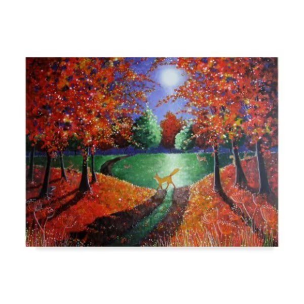 Angie Livingstone 'Autumn Moonlight' Canvas Art, 14x19, Trademark Fine Art, Mfr#: ALI38008-C1419GG